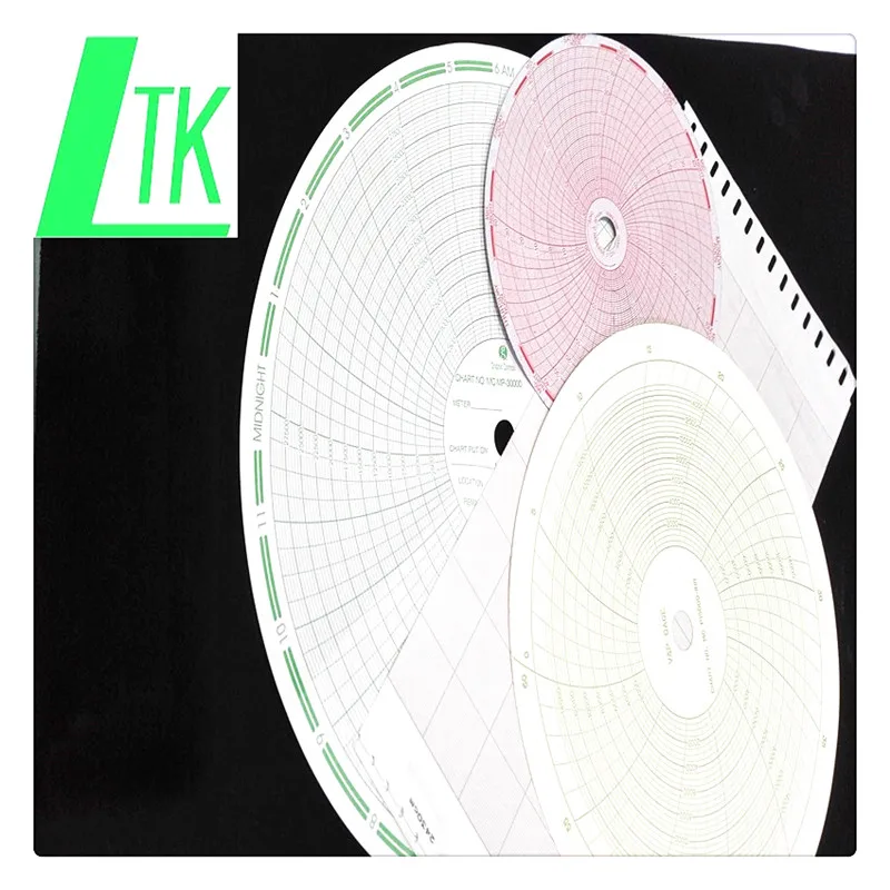 Chart paper C050 for DICKSON  24 hour 4 inches 102mm circular recording paper