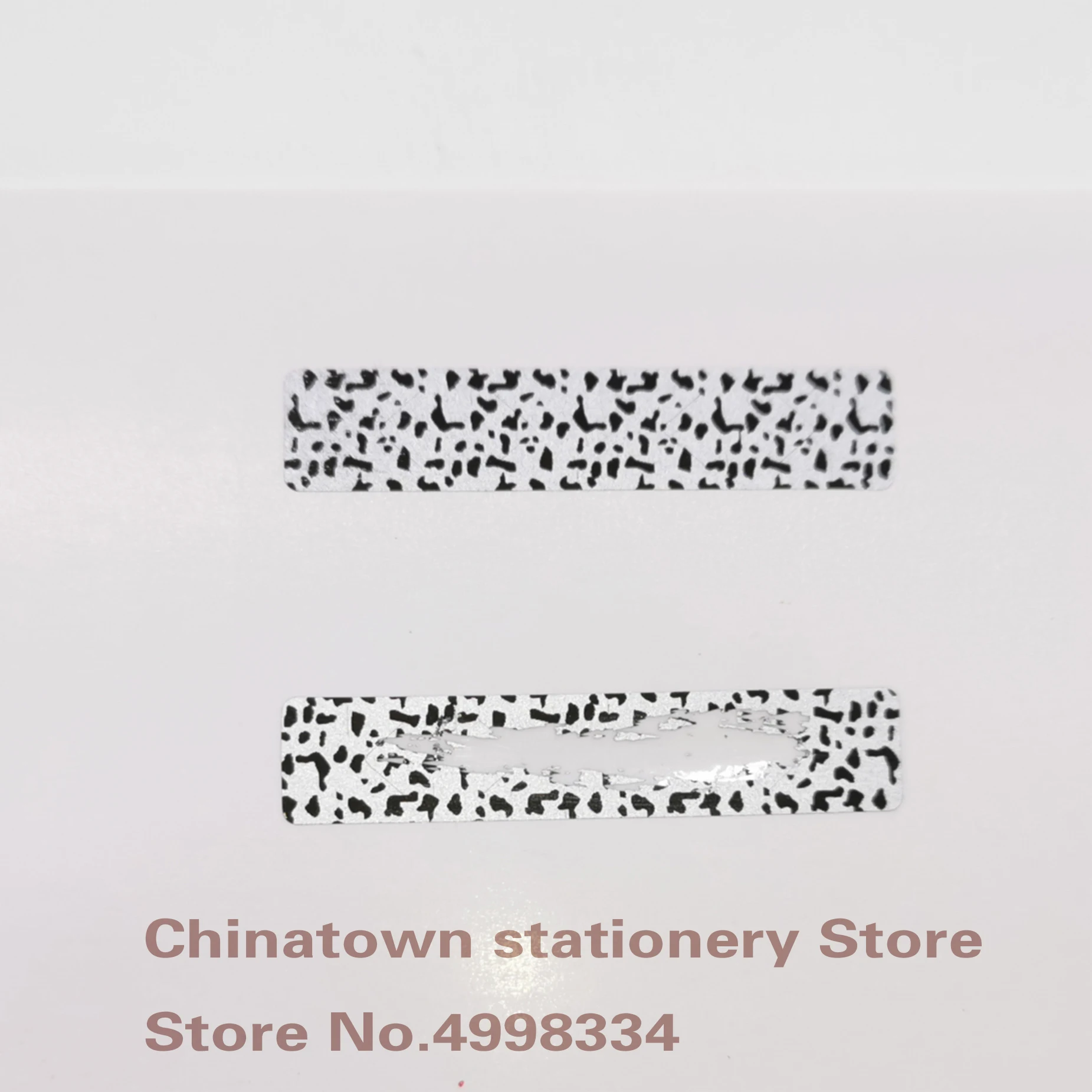 1000pcs 8x40mm manual SCRATCH OFF STICKER LABEL Leopard Print pattern tape in rolls Code Covering Film