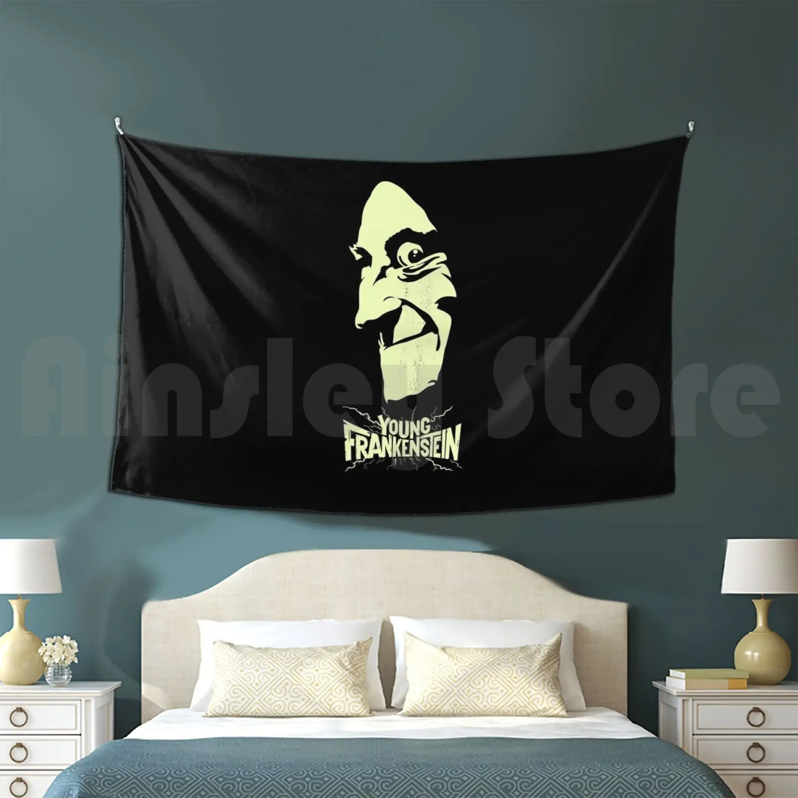 

Igor-Frankenstein Tapestry Background Wall Hanging Igor Frankenstein Cine Scary Movies Grunge Gene Wilder Horror