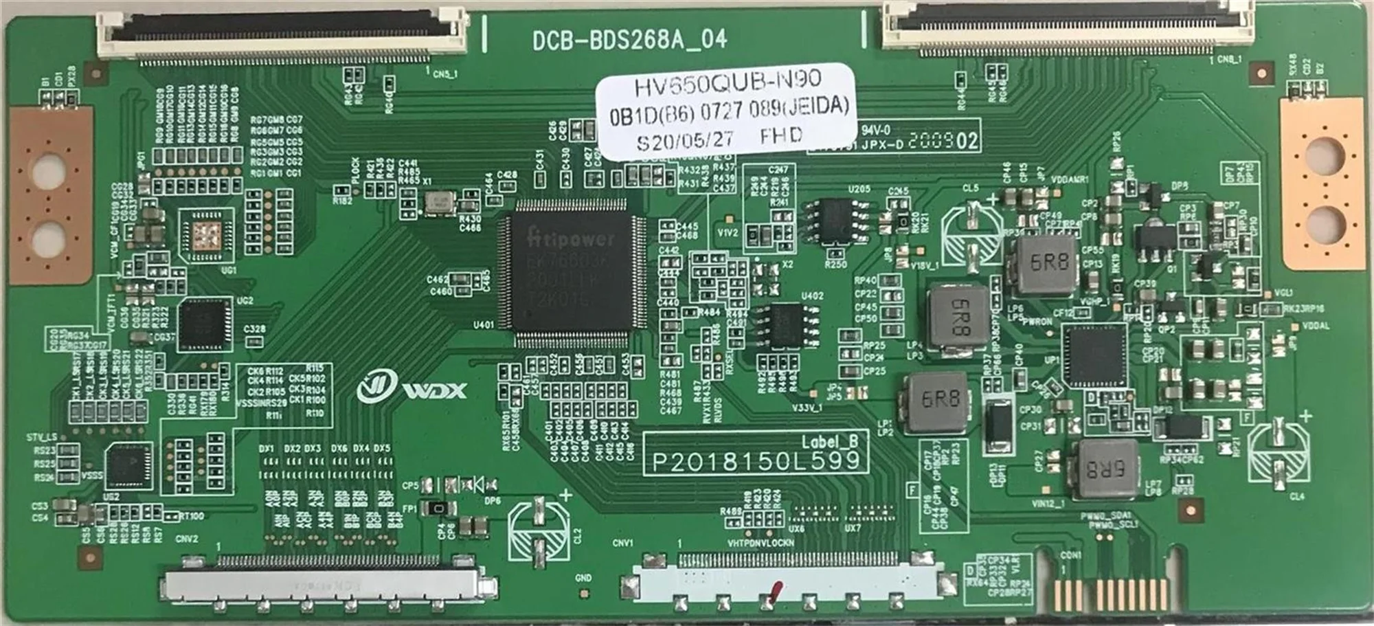 Original And Brand New and upgraded dcb-bds268a_ 04 logic board white barcode hv650qub-n90 4K