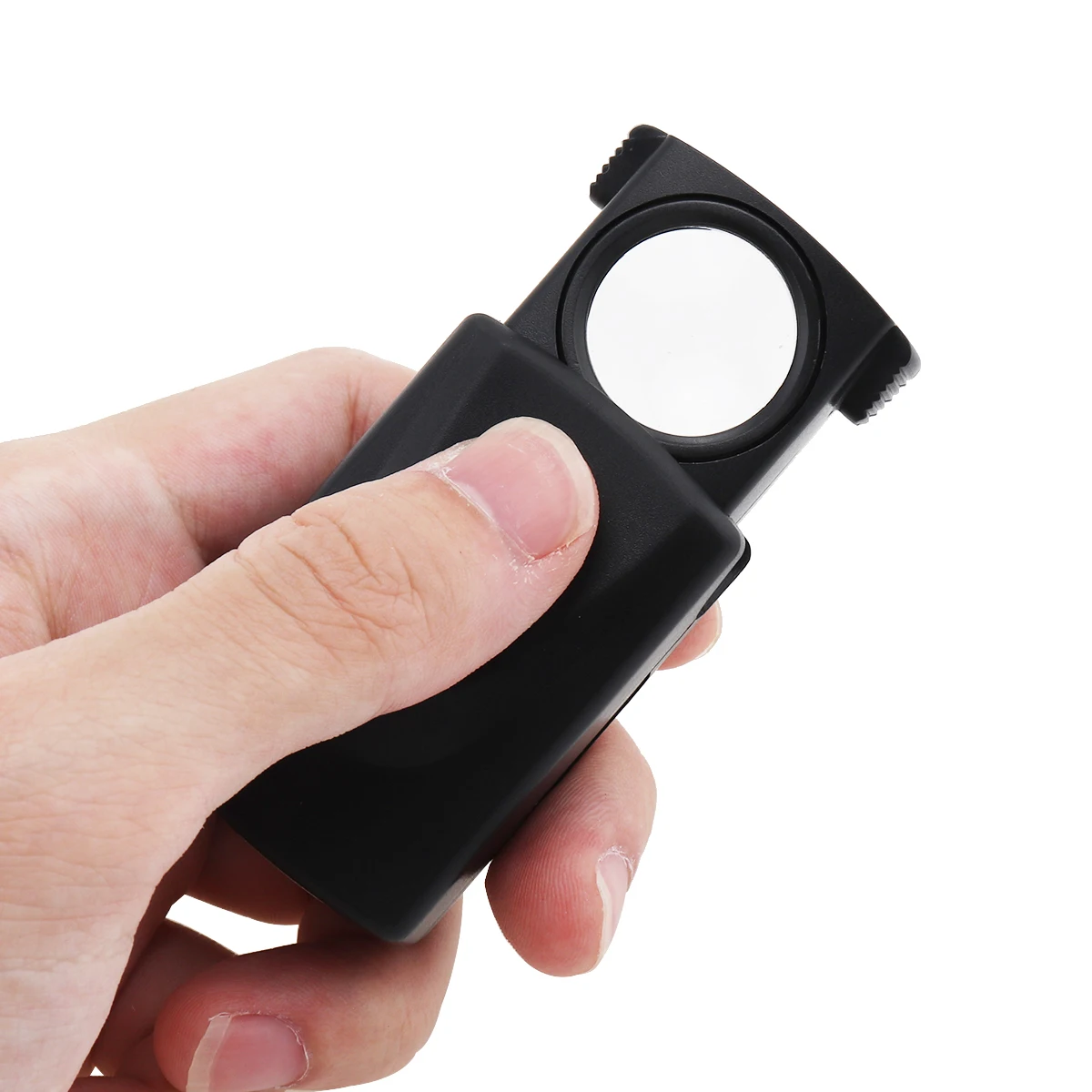 30X Pull-type Jewelry Magnifier Mini Pocket Hand Magnifying Glass,Portable Microscope Loupe Optical Lens Tool with LED Light