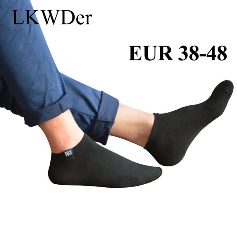 

LKWDer 5 Pairs Mens Socks Men Sock Fashion Extra Large Big Plus Size 45,47,48 Ankle Socks Men Casual Sox Calcetines Hombre Meias