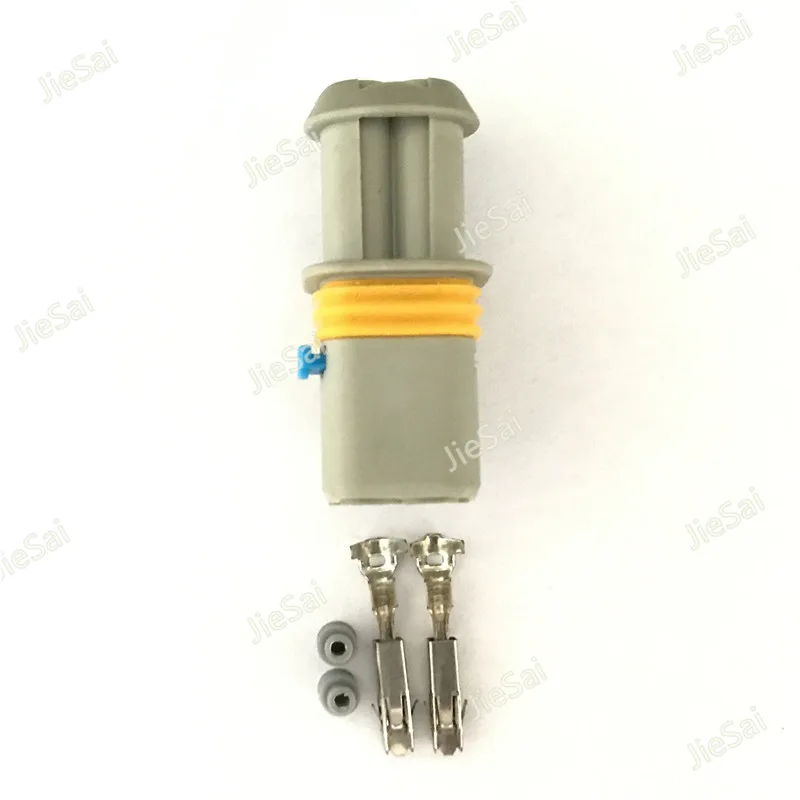 2 Pin/Way Grey Female Automotive Connector Auto Plug Light Socket 18385000002