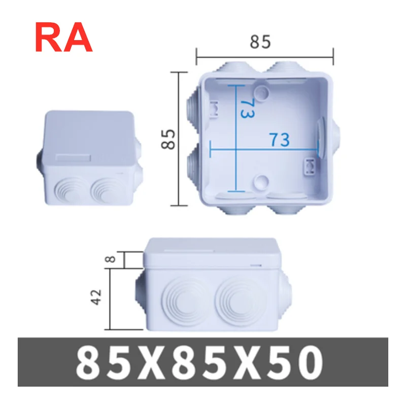 Variant: RA 85x85x50mm