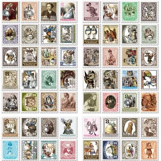 80 pcs/1set vintage Alice Kawaii Paper Scrapbooking Daliy planner stickers Notepad sticky notes/filofax/Korea Stationery 7321