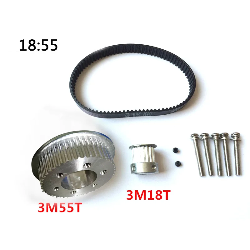 DIY elektryczne części deskorolki 3M koło pasowe silnika 48T 55T koła koła pasowe pasy odpowiednie do silnika 5065 5055 elektryczna deskorolka