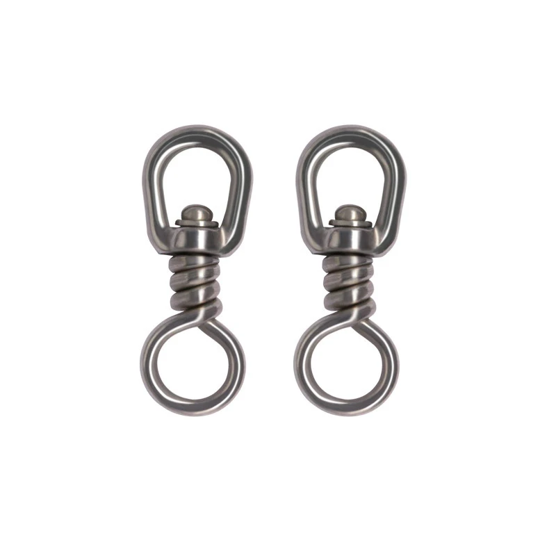 1pcs Single winding ring Fishing Stainless Steel Sea Fishing Hooks Connector Rolling Swivel for Sea Fishing Accessories 5001