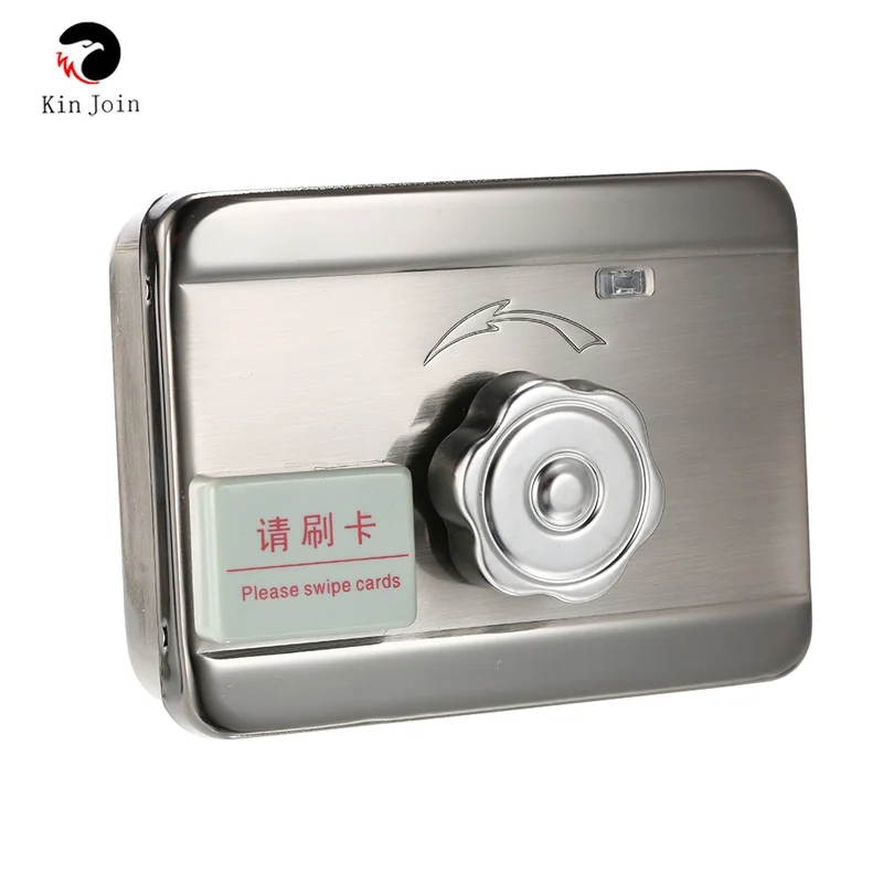 

125Khz tags Door & gate lock Access Control system Electronic integrated RFID ID Reader Door Rim lock for intercom