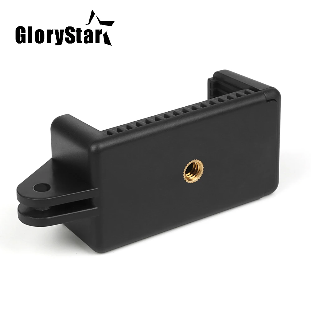 Mobile Phone Clip with 1/4 Screw Hole and Adapter Tripod Holder Mount for iPhone X 8 7 plus Xiaomi Note Redmi Samsung s6 Huawei