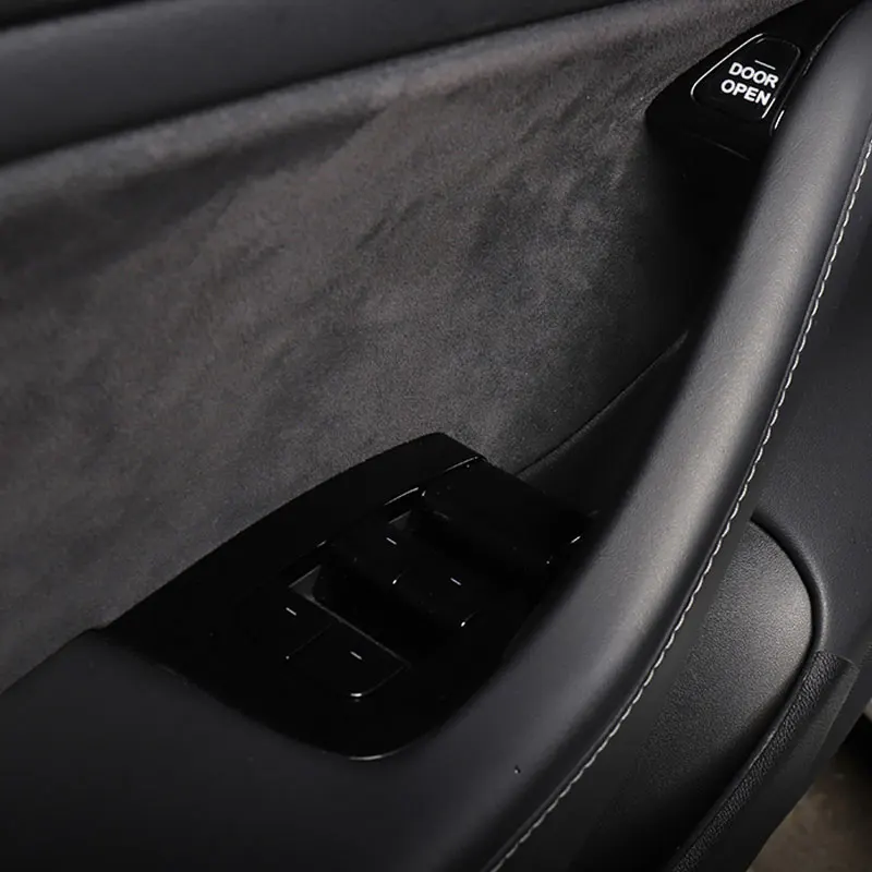Transparente Handle Botão Adesivo para Tesla Modelo 3, Decalques Lembrete Interior, Abertura da Porta, Prompt Adesivo, Acessórios Do Carro