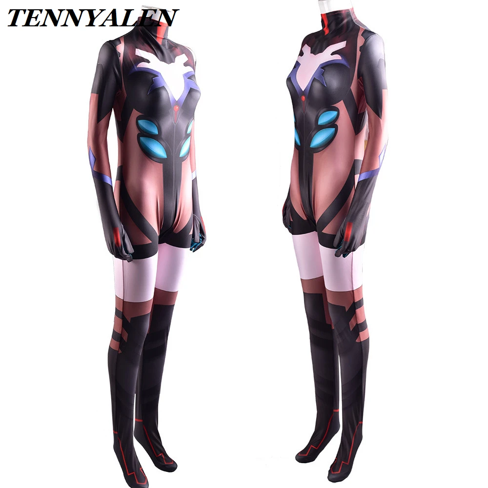 Anime cosplay EVANGELION halloween costumes for women NEON EAV Ayanami Rei cosplay costumes printed jumpsuits for kids adults