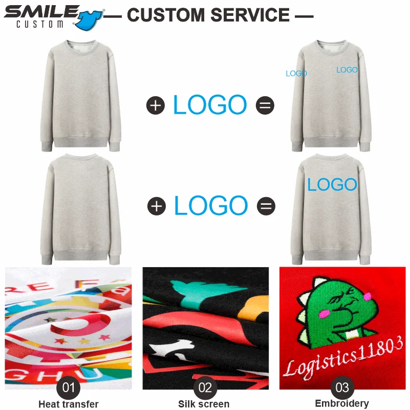 SMILE-Sudadera de algodón que combina con todo, suéter de hip hop con logotipo de bricolaje, patrón de texto fresco personalizado, chaqueta