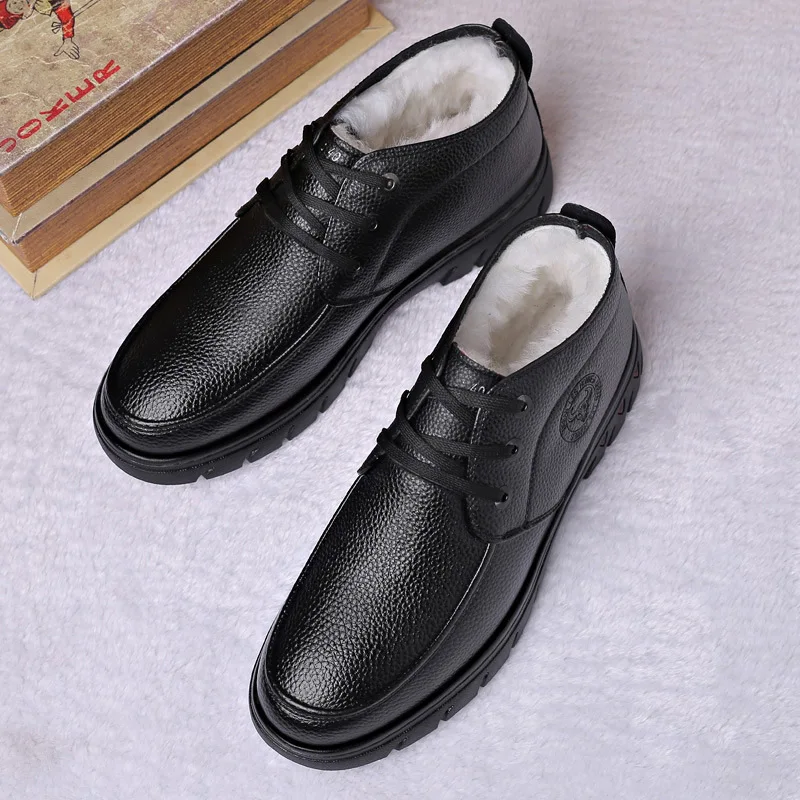navy blue dress for baby girl Luxury Brand Men Winter snow Boots Warm Thicken Men's Ankle Boots bot  Fashion Male Business Office Formal Leather safety Shoes