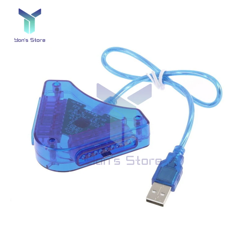 USB2.0 PS2 to PC Interface Adapter Cable For PS2 to PC USB Controller Dual Playstation 2PC USB Joypad Game Controller