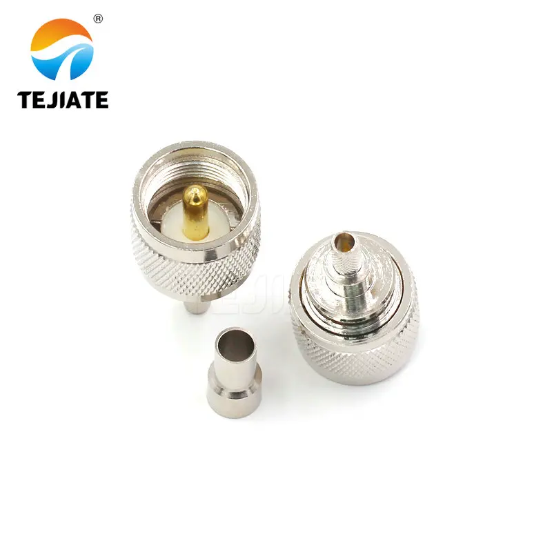 1PCS SMB-K-3 UHF-J-3 CRC9-JW-3 TS9-JW-3 RF Adapter Opening Type Match For RG58/142 Nickel Plated Gold Plated Connector