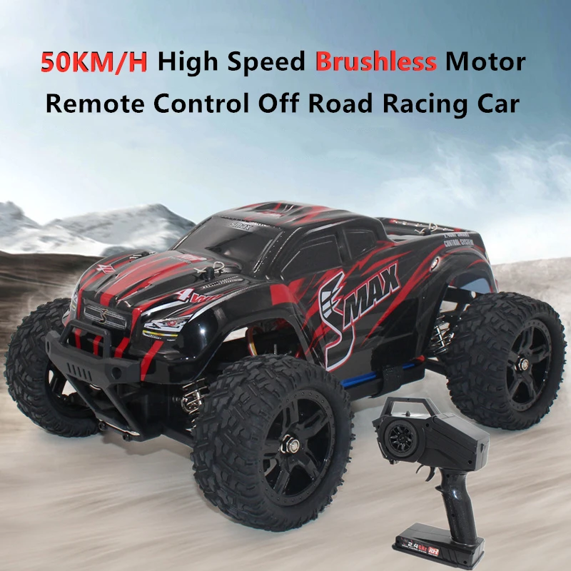 Large 50KM/H High Speed RC Off Road Car 4WD Brushless Power Splash-Proof ESC Shock Absorb Alloy Made Electric Buggy Model Toy