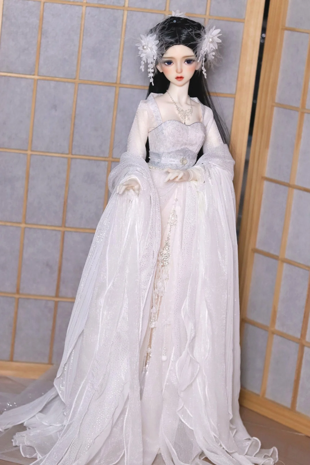 1/4 1/3 مقياس BJD الملابس القديمة زي Hanfu فستان جنية الزي مجموعة ل BJD/SD MSD SD13 فتاة كبيرة إكسسوارات دمي C1087