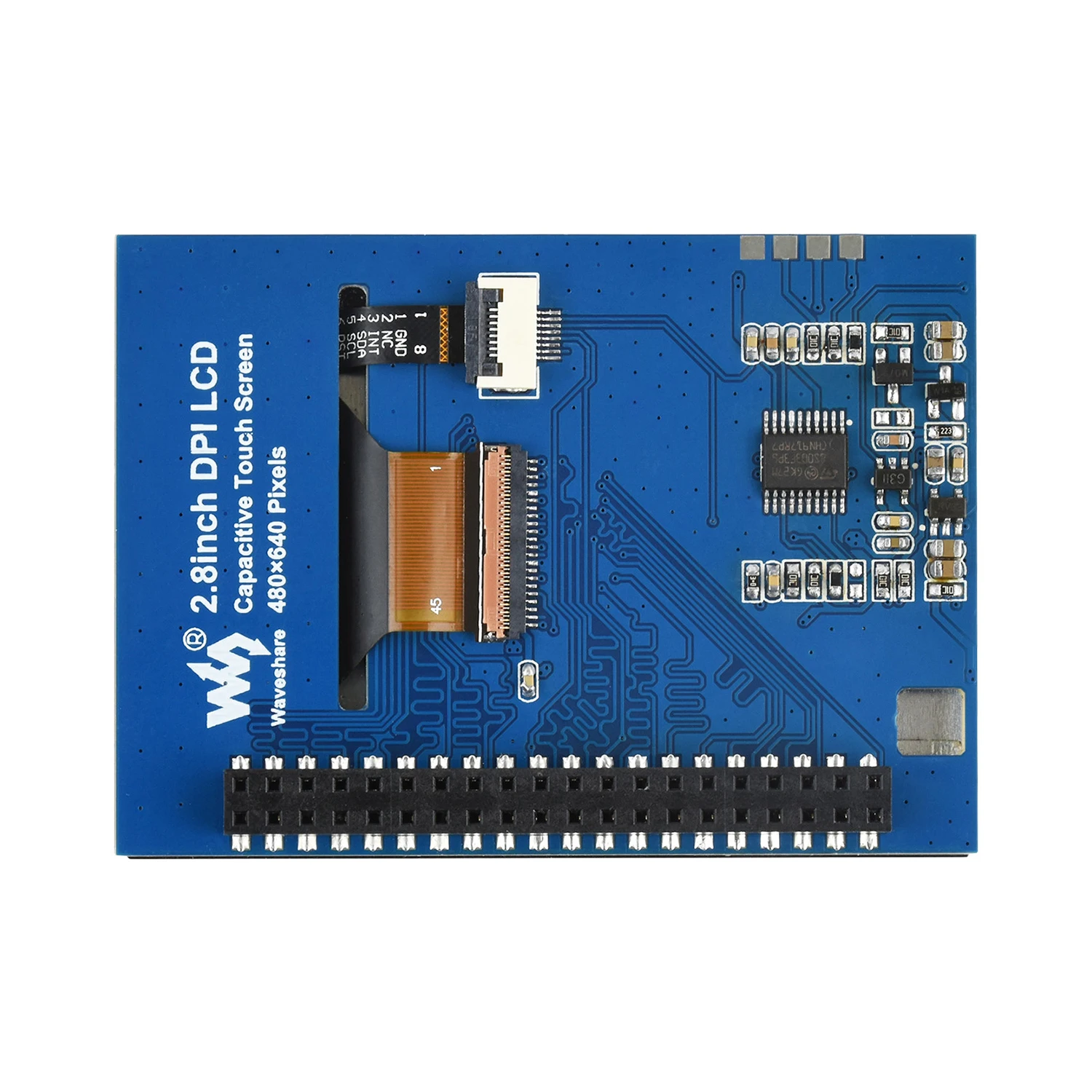 2.8 بوصة بالسعة شاشة تعمل باللمس ل RPI التوت بي صفر 2 واط 3 نموذج B 3B 4 5 لوح تمديد وحدة عرض إل سي دي قبعة