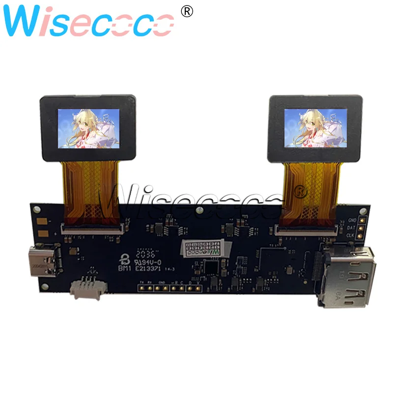 500 nits luminance 0.71 inch 1920x1080 AMOLED screen with DP Type-c 60hz driver board for  VR display