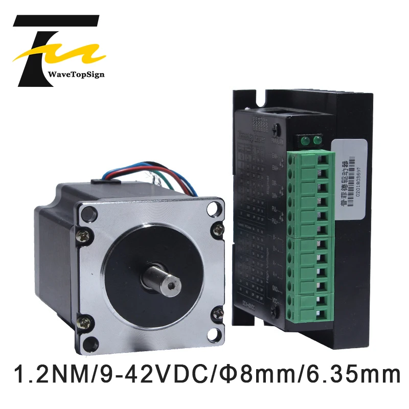 57 Stepper Motor Torque 1.2NM Length 56MM + Driver 4A 9-42VDC