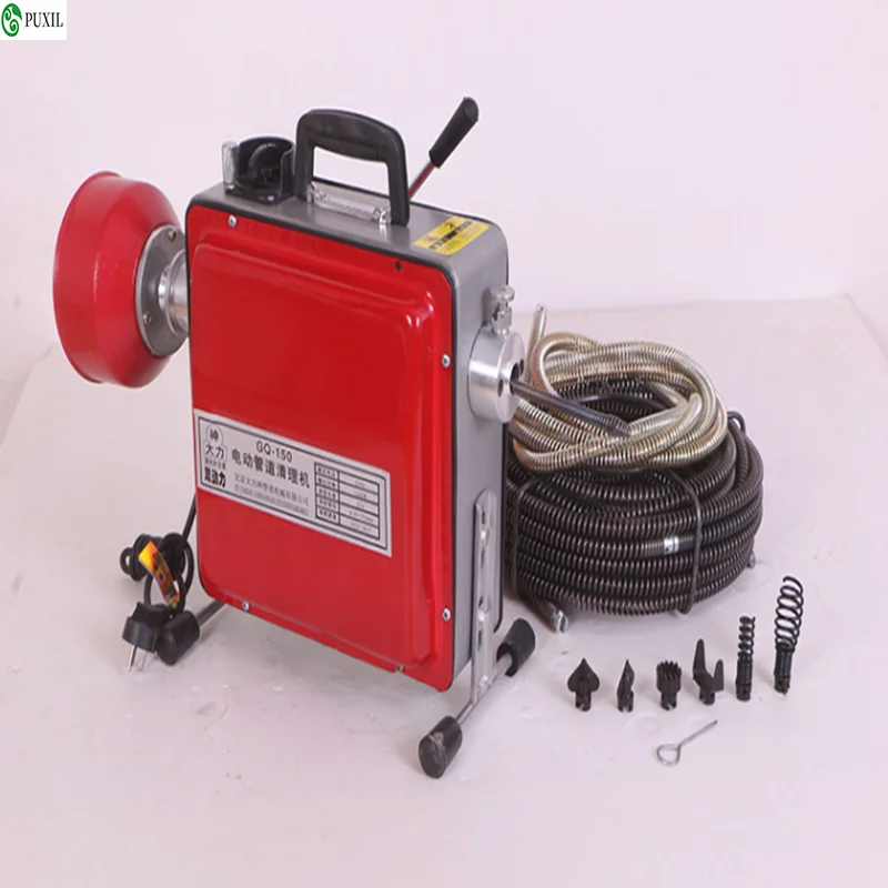 Máquina de Dragagem de Esgoto 220v Draga Elétrica para Drenagem de Esgoto Drenagem de Chão Banheiro Limpeza Doméstica Canais de Água Ferramentas de Draga de Banheiro