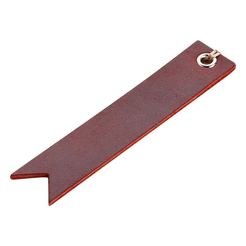 Vintage Bookmarks Stationery Genuine Leather Tag Read Marks School Office Supply Teacher Gift