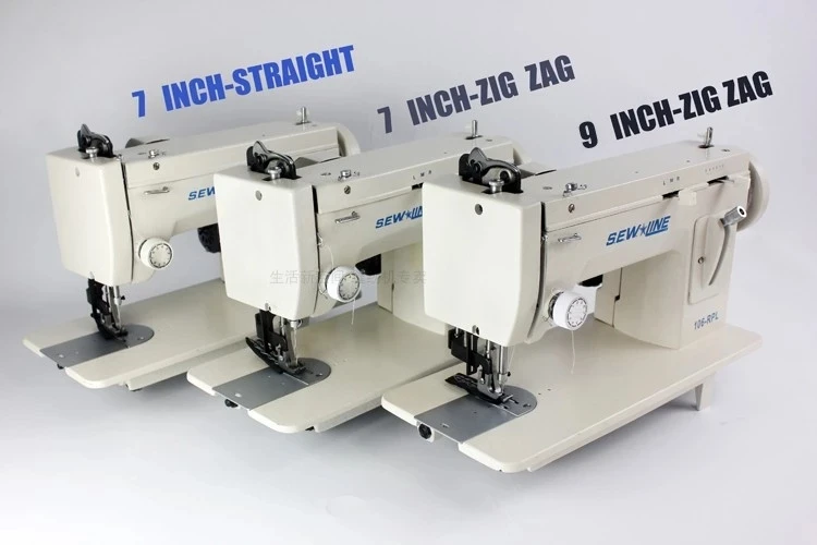 220V/110V Sewing Machine 7 Inch Fur Leather Fall Clothes Stitch Sewing Machine with Zigzag + Straight Line Function