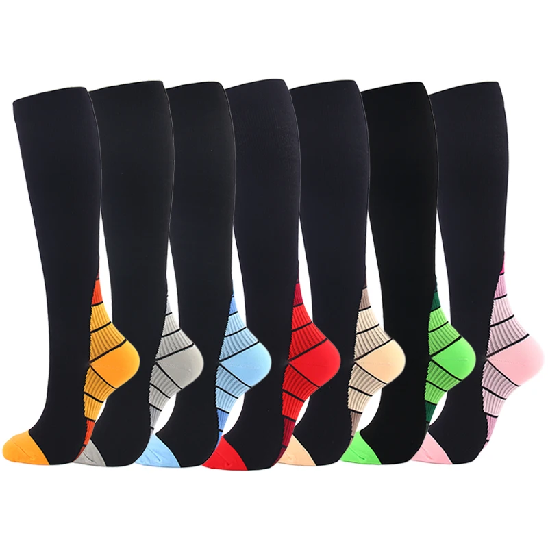 

Unisex Women&Men Ladies Sports Profession Compression Stockings for Nurses Relief Stretch Girl Sokken Fitness Thigh High Socks