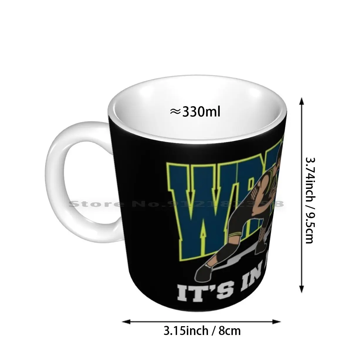 Wrestling It's In My Blood Ceramic Mugs Coffee Cups Milk Tea Mug Wrestling Wrestler Wrestle Pro Wrestling Pro Wrestler Pro