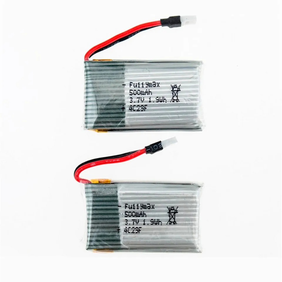 

1S 3,7 V 500MAH 20C Lipo батарея маленький белый разъем для X5c X5 X5SC H5C X5A RC Quadcopter Drone Frame Kit Запасные части