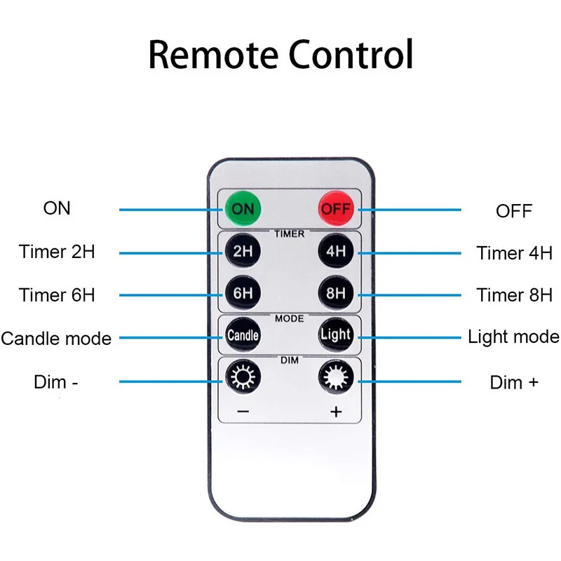 Zdalna świeca elektroniczna LED świeczka bez ognia LED szklana świeca zestaw z zegar sterujący na boże narodzenie Home Decor Wedding