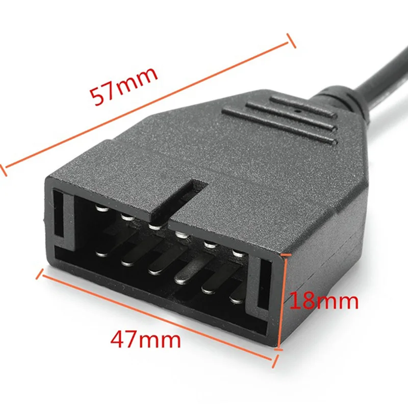 Auto Diagnostic Cable  Vehicles autoscanner adapter Newest OBDII OBD 2 Connector Adapter for GM 12 Pin GM12 to 16 Pin