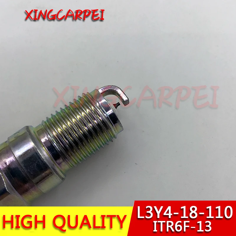 4pcs L3Y4-18-110 ITR6F-13 Iridium Spark Plug For Mazda 3 Ford Escape Jaguar X-type L3Y418110 ITR6F13 Auto Part