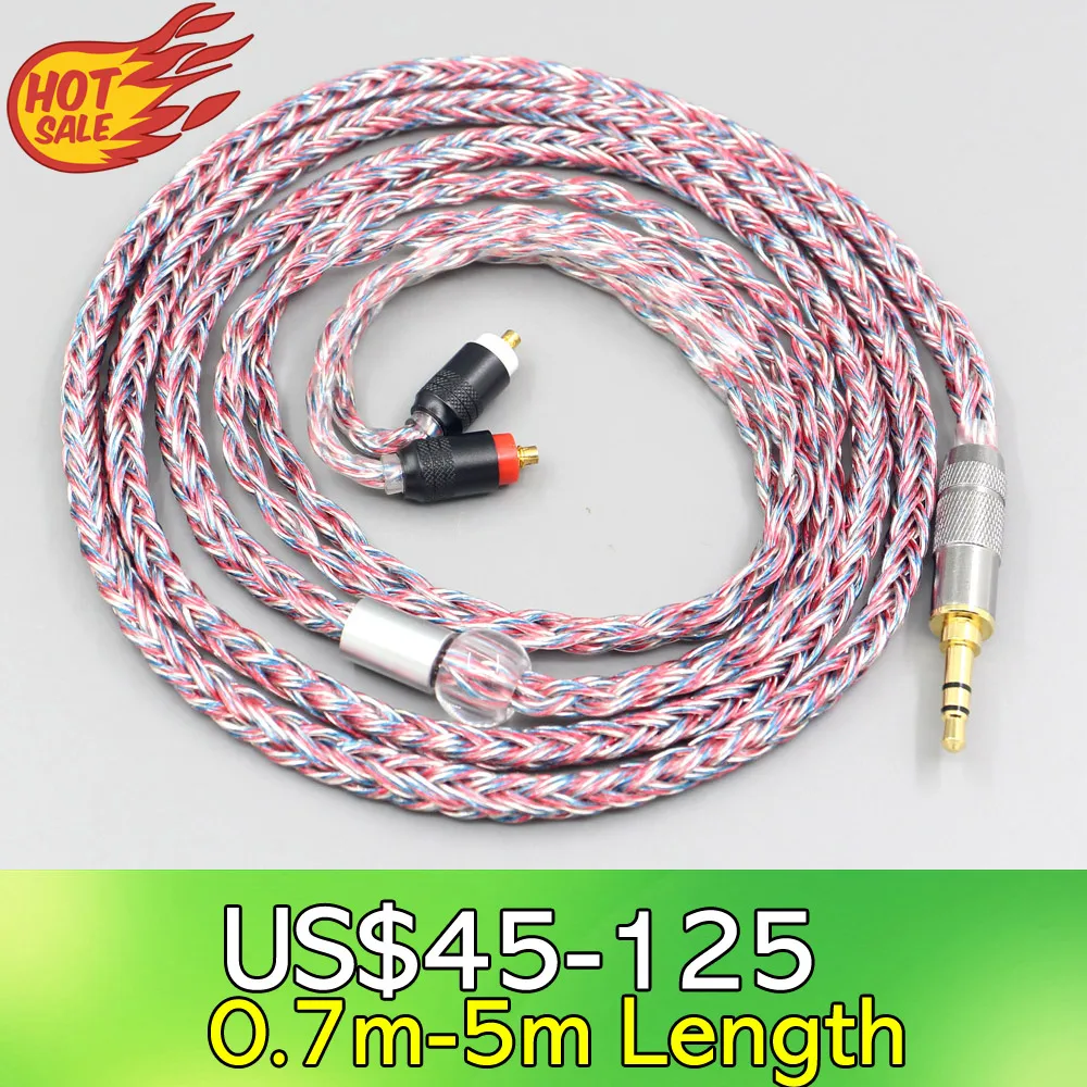 16 Core Silver OCC OFC Mixed Braided Cable For Sony IER-M7 IER-M9 IER-Z1R Headset Earphone Headphone LN007572