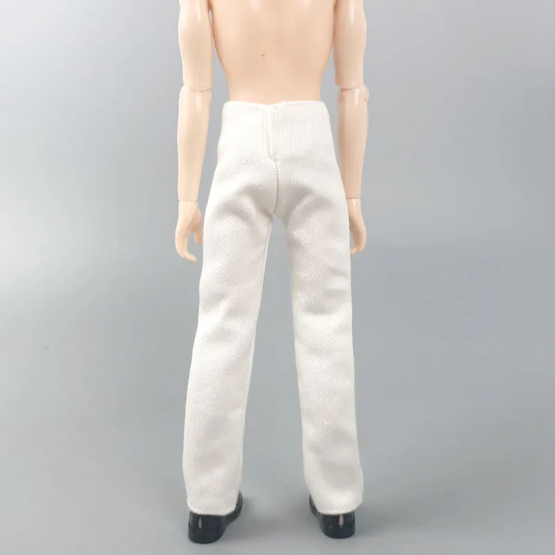 1/6 Doll Clothes White Handmade Pants For Ken Boy Doll Trousers For Barbie\'s Boyfriend Ken Prince Male Dolls Accessories