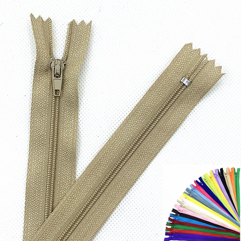 50Pcs 3# 50Cm (20 Inches) Closed Nylon Coil Zipper Tailor Sewing Process Are Available Zippers Bulk  (20 Colors)