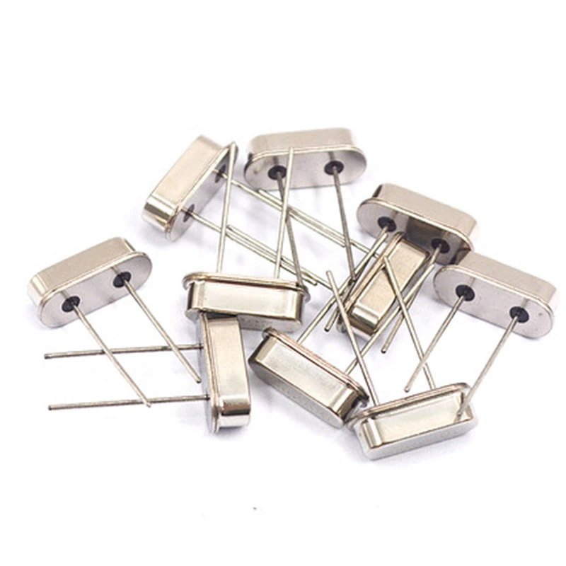 10pcs Quartz Crystal Plug Two-Pin HC-49S Passive Bell Crystal 12 / 16MHz