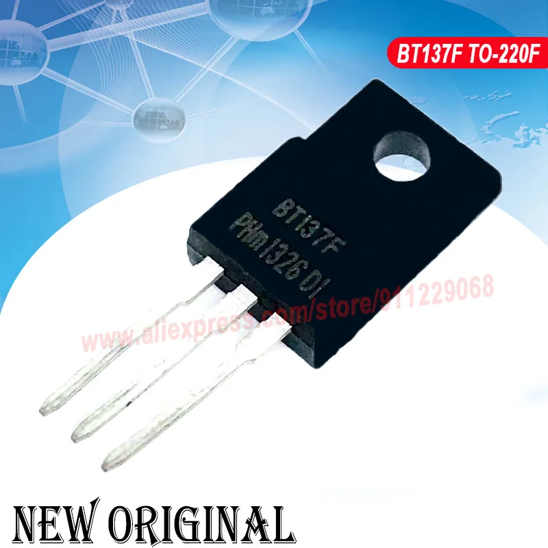 (5piece) BT137F TO-220F / FQPF2N80 2N80 / AOTF18N65 TF18N65 650V 18A / CS8N60F TO-220F