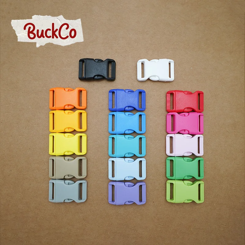 Retailing 20mm high quality spray paint plastic clasp quick side release for Webbing diy dog collar accessory buckle 17 colours