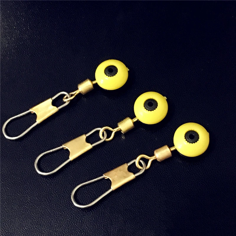 

500pcs Golden Space Bean Linker Connector Float Rolling Swivel Lure Hook Clip Interlock Snap Tackle Fishing Accessories Pesca