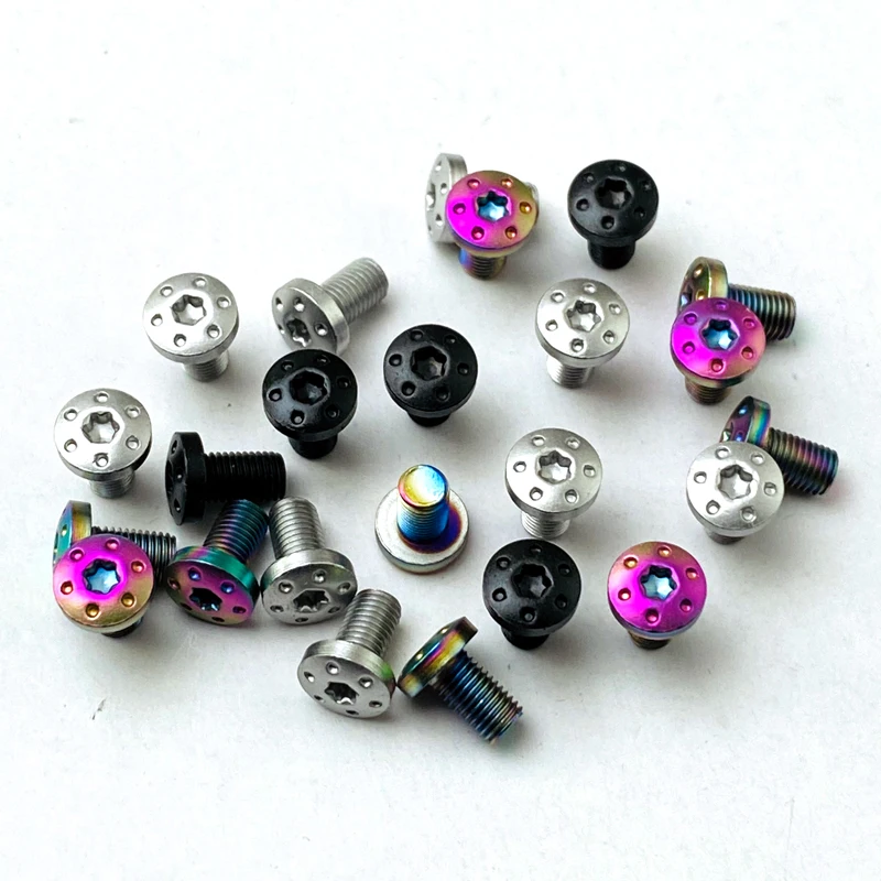 4Pieces Stainless Steel 1911 Customized Grips Screws with Tool CNC T8 Plum Screw 1911 Multicolour Grip Nail