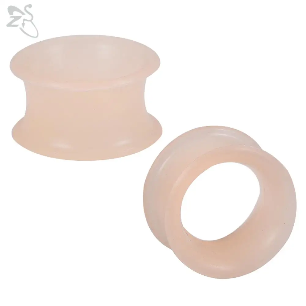 Silicone Thick Double Flared Ear Plug, 2pcs
