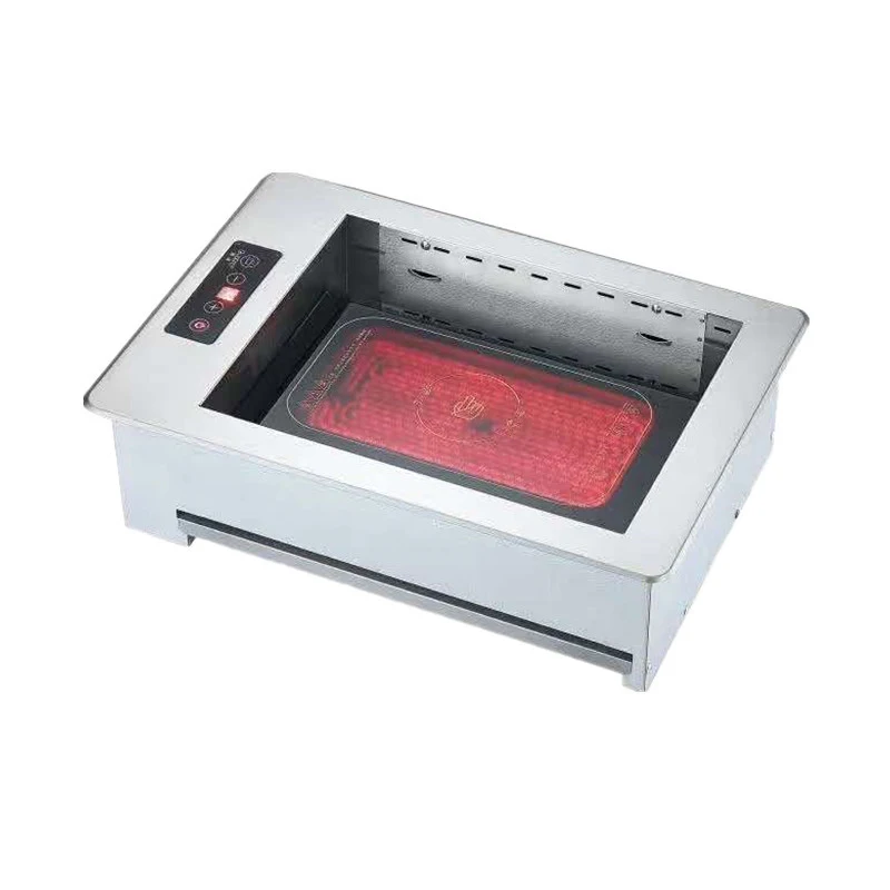 Built-in electric oven Touch switch 1500W power Self-service barbecue electric ceramic stove heating Non-stick coating bakeware