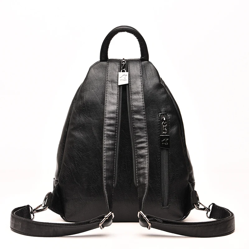 2021 Women Leather Backpacks Vintage Shoulder Bag Female Backpack Ladies Travel Backpack Mochila School Bags for Girls Bagpack