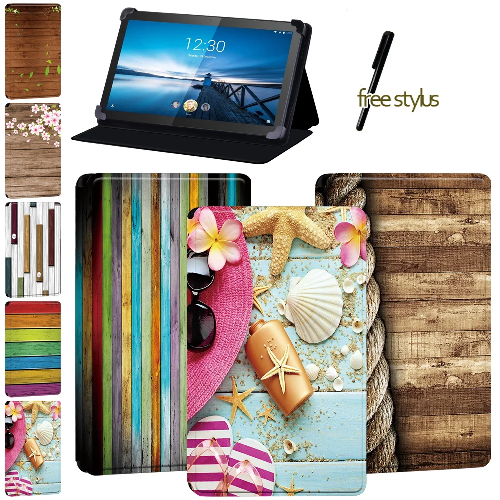 

Tablet Case for Lenovo Smart Tab(M8/M8 LTE)8"/Smart(Tab M10/Tab M10 LTE) 10.1"/Tab M10 - Shockproof Wood Series Protective Case