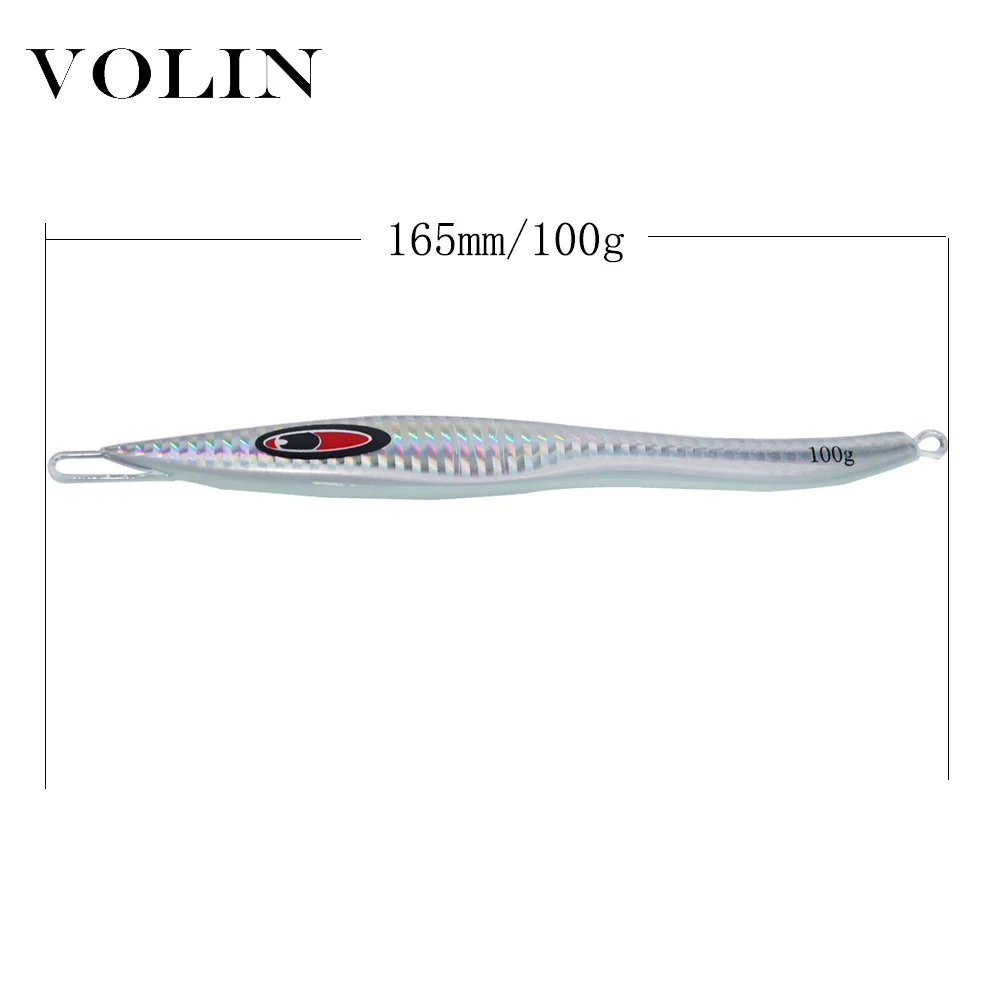 VOLIN NEW Metal Jigs Fishing Lure 100g 150g Sinking Hard Bait Speed Artificial Bait Deep Sea Fishing Lure Fishing Tackle