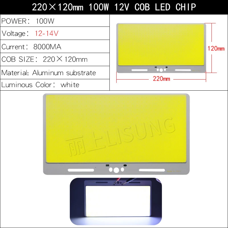 Sumbulbs Diy Dc 3v 12v Cob Chip Led 1w 10w 20w 50w 100w ciepły biały niebieski zielony czerwony Panel oświetleniowy Oard Led lampa Ultra jasny