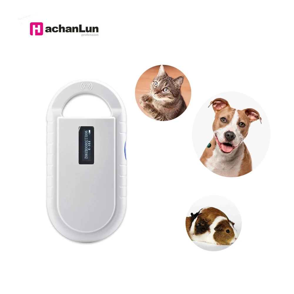 

2pcs pet scanner ISO11784/5 FDX-B Animal pet id reader chip transponder USB RFID handheld microchip scanner for dog cats horse