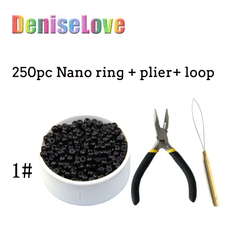 500pcs mocro Silica Nano Ring for hair extension plier toolshair beads hair extension viking hair rings  beads for hair braiding