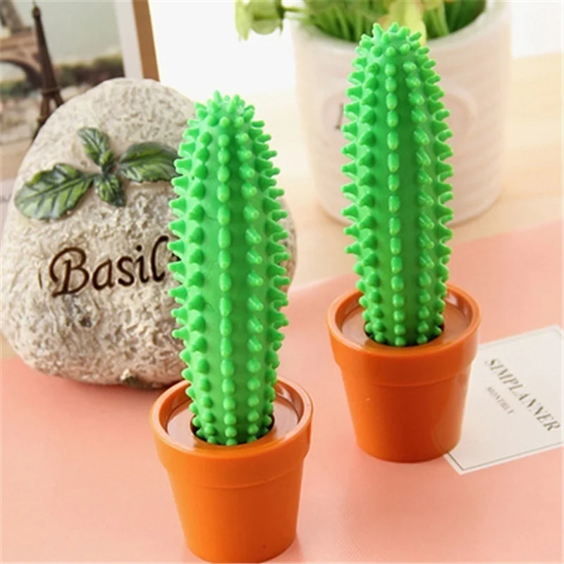 Imagem -02 - Criativo Novidade dos Desenhos Animados Cactus Bola Ponto Caneta Estudante Professor Escrita Ponto Caneta Papelaria 1pc